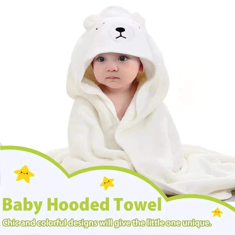 

Baby Bath Towel Ultra Soft Hooded Towel Toddler Bath Towels with Animal Design Absorbent Baby Towel Shower Gifts for Baby