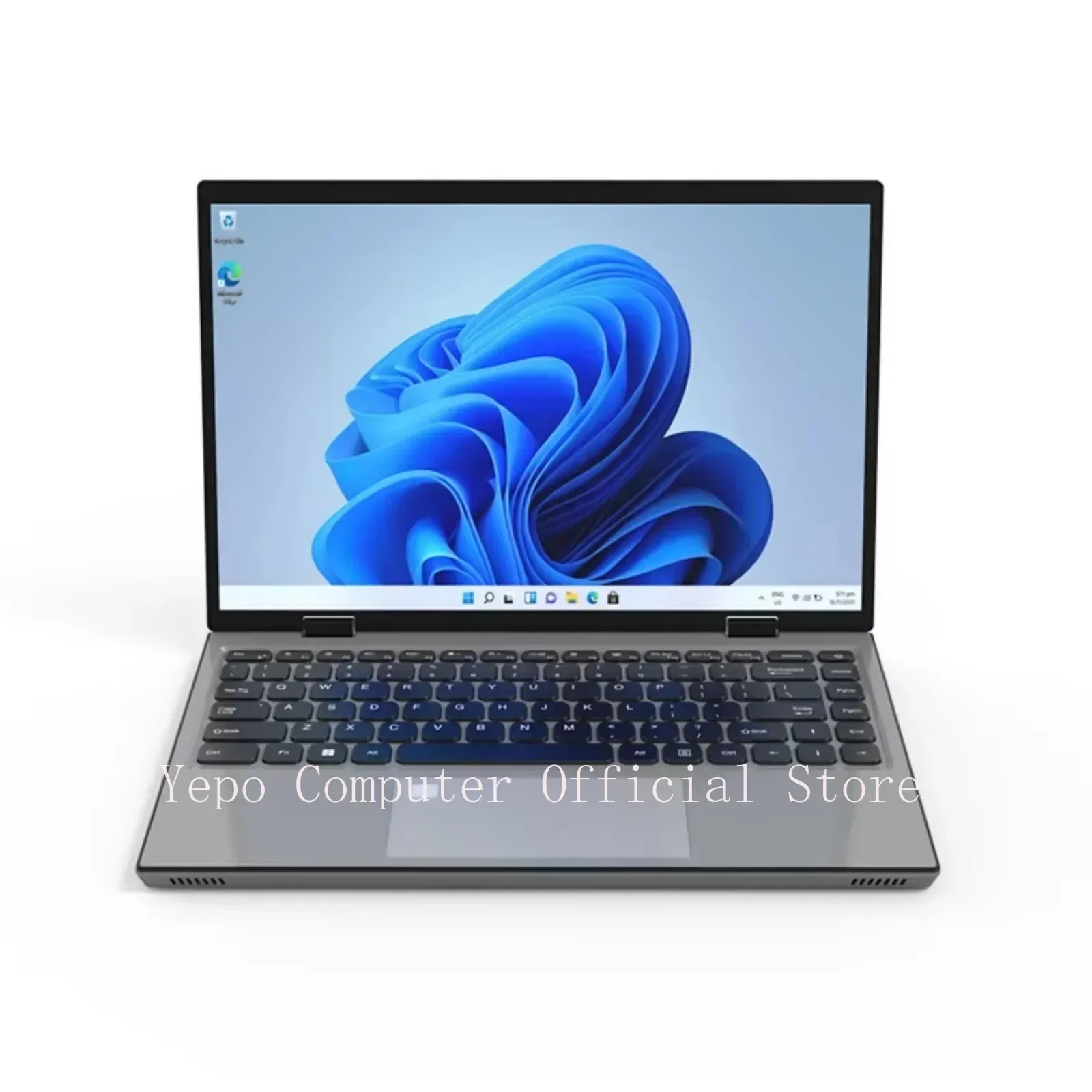 YEPO Nieuwe 14" Laptop Intel N95 2.2K HD Touchscreen Windows 11 Pro 16G + 2TB DDR4 Opvouwbaar 360 °   Vingerafdruk ontgrendelen Office PC