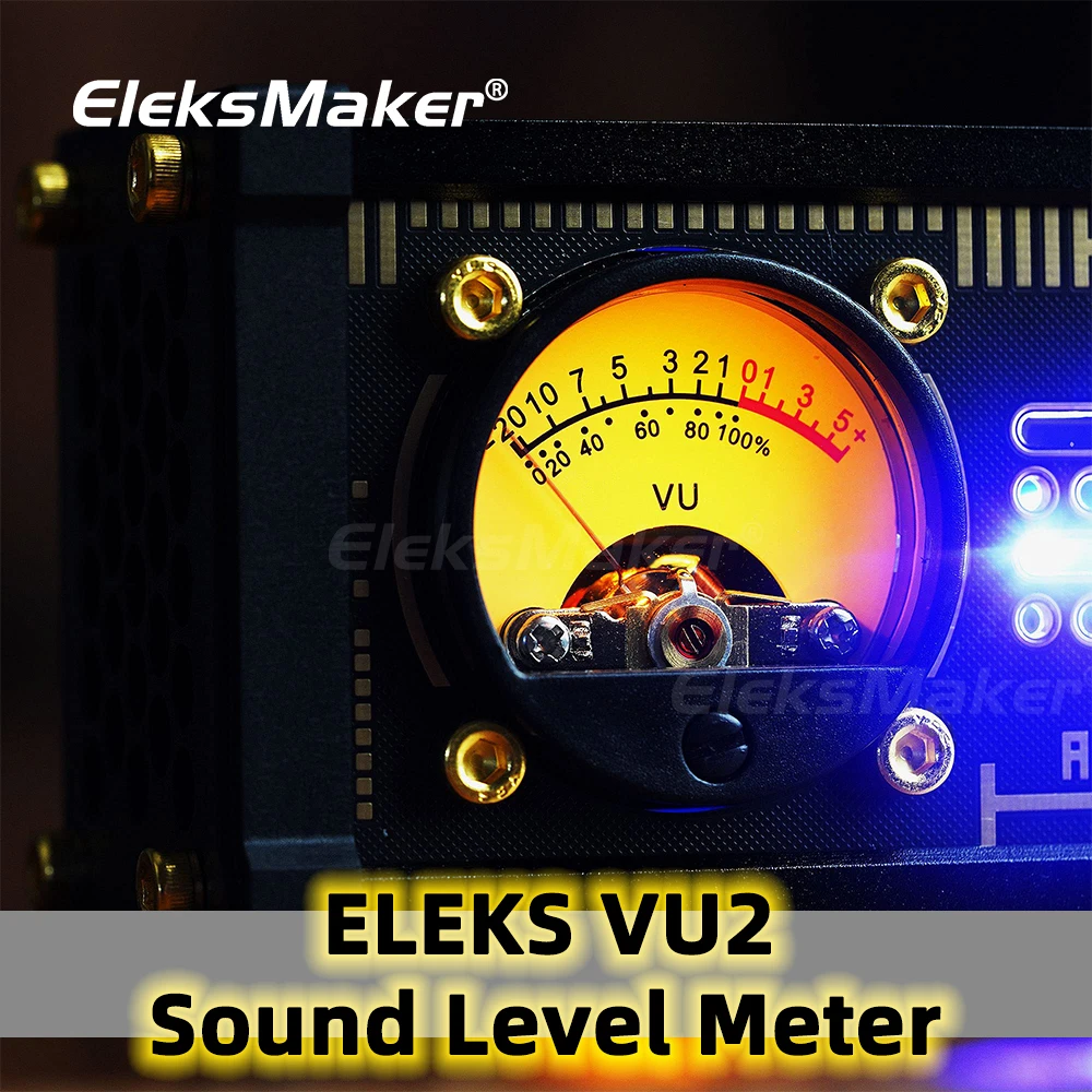 EleksMaker Sound Pickup RGB Light Led Decoration Music Table Room Desk Lamp Computer Vintage Retro Usb Novelty SteamPunk Y2k VU2