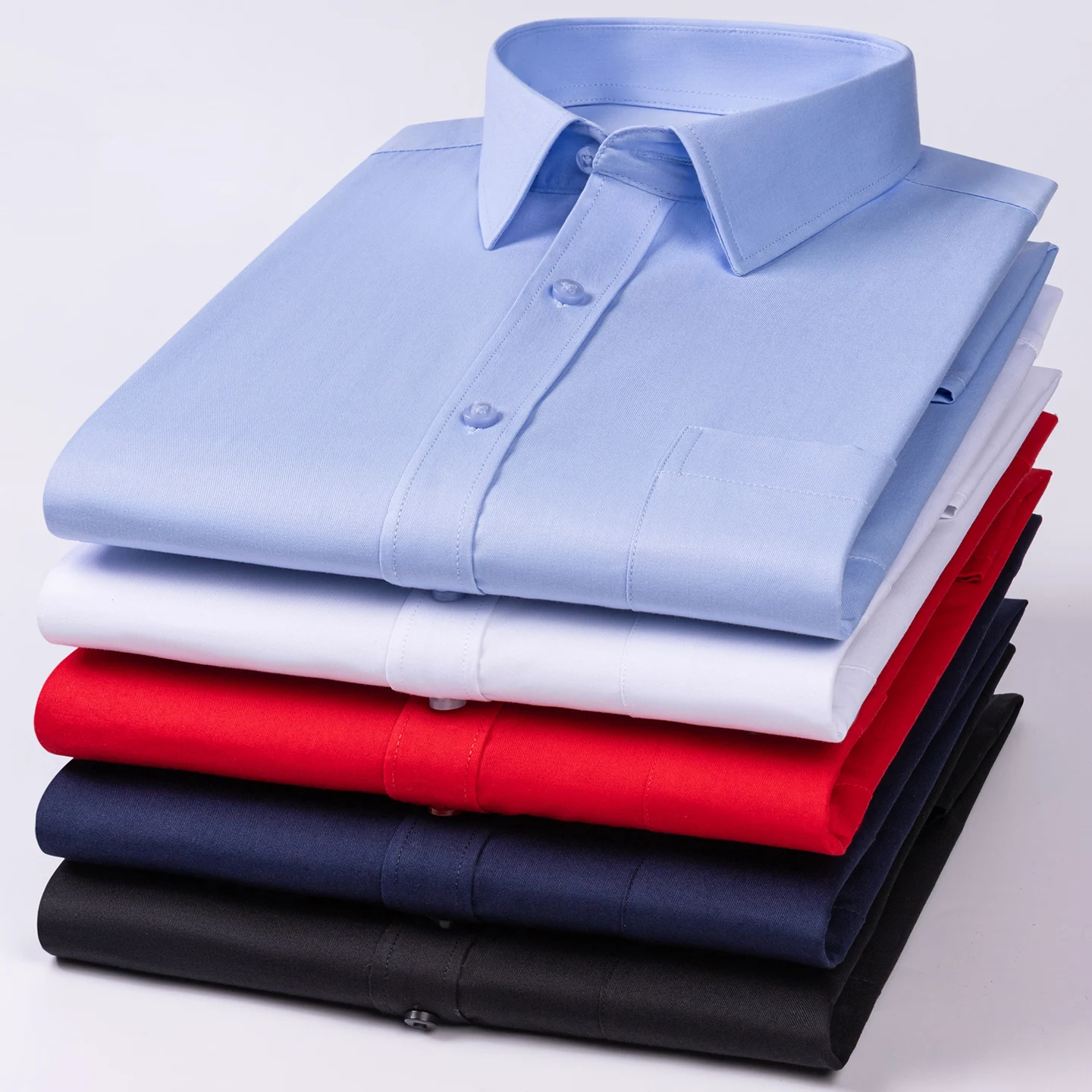 100% Cotton New Men's Social Shirt Long Sleeve High Quality Soft Casual Business Formal Office Work Shirts Men Size 8XL-7XL-6XL