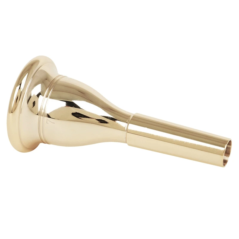 Hot AD-Tuba Mouthpiece Solid Brass Construction Plated Musical Instrument Accessories Brass Instrument Accessories