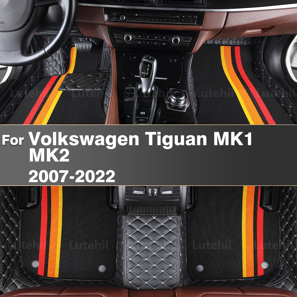 

Для Volkswagen VW Tiguan 2007-2016 (MK1) 2017-2022 (MK2) изготовленный на заказ автомобильный коврик автомобильный ковер аксессуары для интерьера защитные
