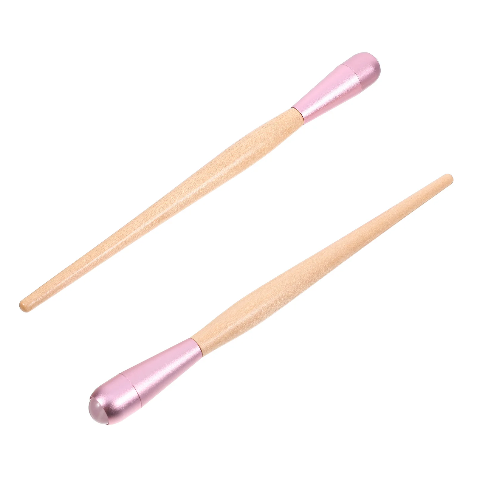 

2Pcs Jade Face Sturdy Facial Massage Roller Eye Puffiness Portable Skin Care Tool Face Massager Tool