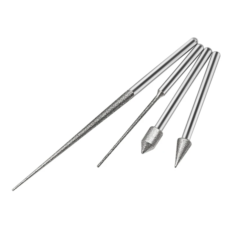 

4 Mini Drill Grinding Point Bur Long Needle Grinding Rod Carving Polishing Bits Dropshipping