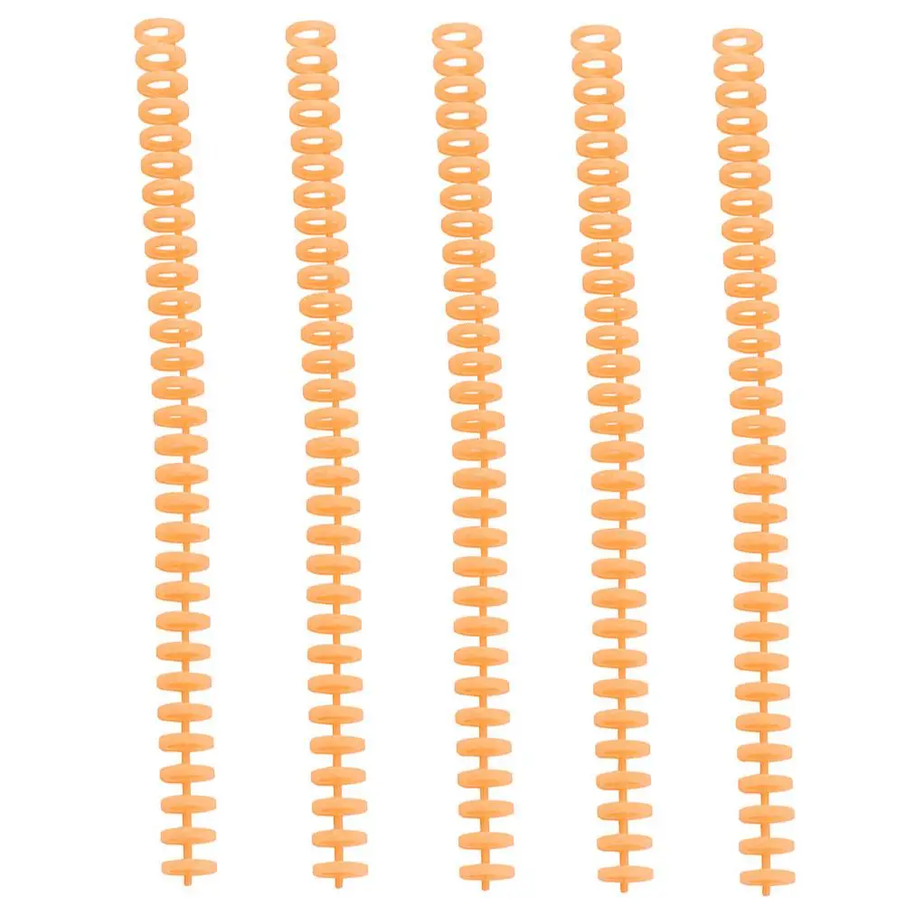 

5pcs Plastic Loose Leaf Ring Binding Spines Comb Bindings Helical Spiral Coils Ideal for Office Use