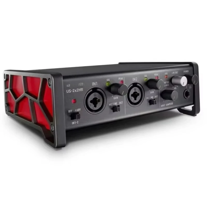 USB Audio Interface US-2x2HR High Resolution Sound Card with Ultra-HDDA Preamp +48V Phantom Power