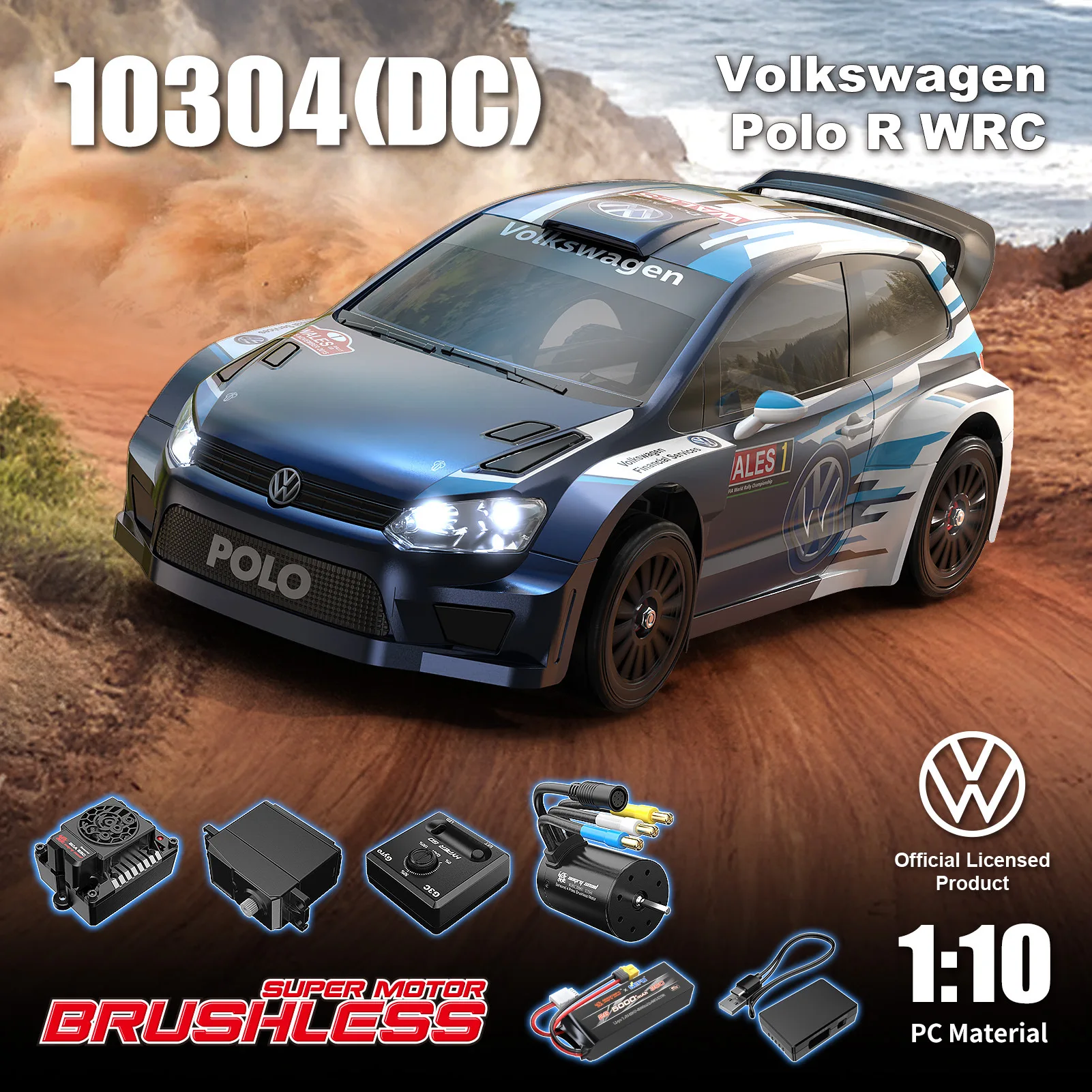 Hyper Go MJX 10303 10304 1/10 4WD RC Car Professional 4x4 Off-Road Racing 70km/H 3652 Sensored Brushless 2.4G Remote Control Car