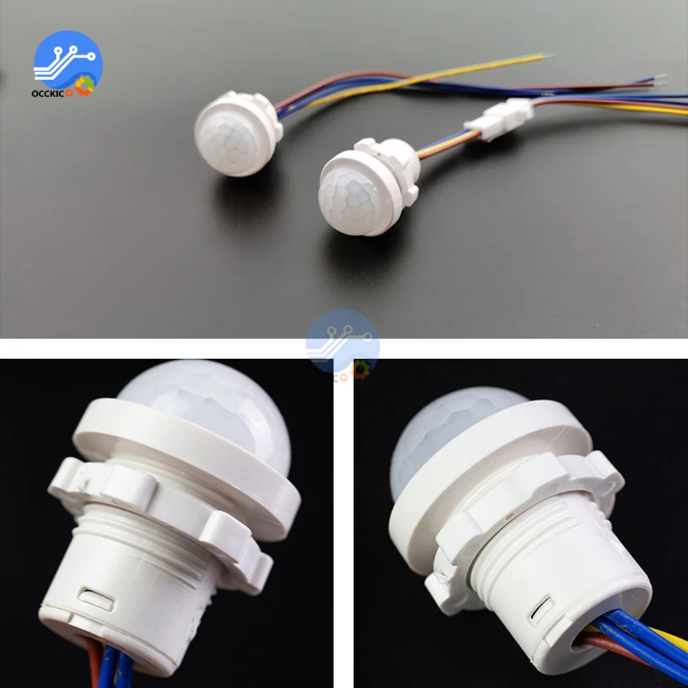 DC12-24V LED PIR Sensor Detector Smart Switch 220V110V Infrared Human Body Motion Time Delay Mode Lighting Induction Automatic