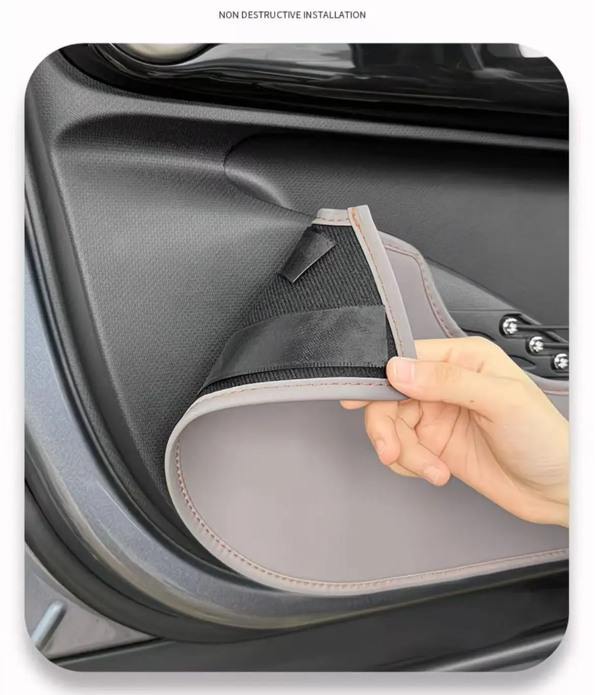For BYD Yuan Plus Atto 3 2025 Car Door Anti Kick Sticker Door Panel Protective Anti Scratch Pad Interior Decor Accessories