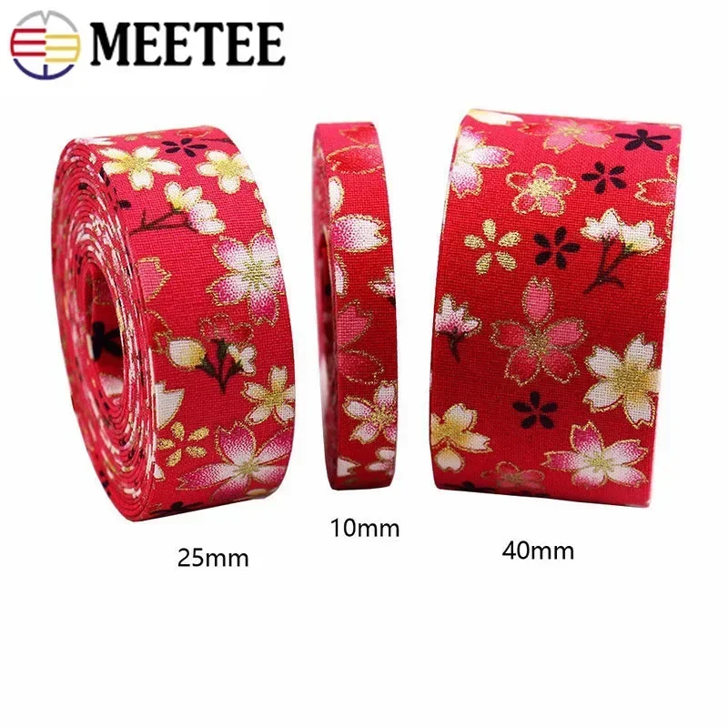 4/10Meters 10/25/40mm Ethnic Jacquard Webbing Bag Strap Decoration Lace Ribbons Binding Belt Clothing Tapes DIY Sewing Accessory