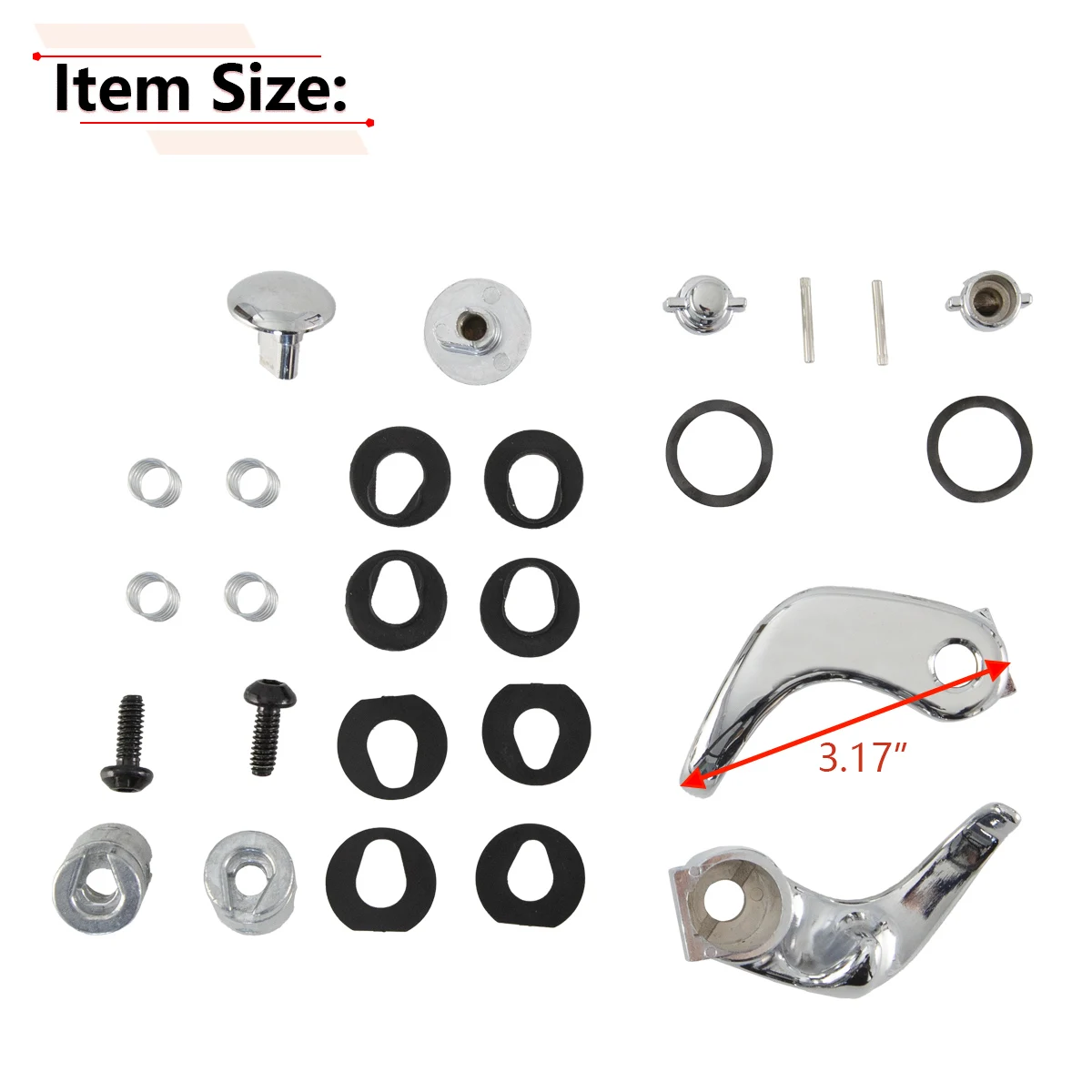 1Pair Chrome Locking Vent Window Handle Set For Chevy Suburban GMC Blazer Jimmy Van Truck 1973-1994 76999 15617125 DHA35357