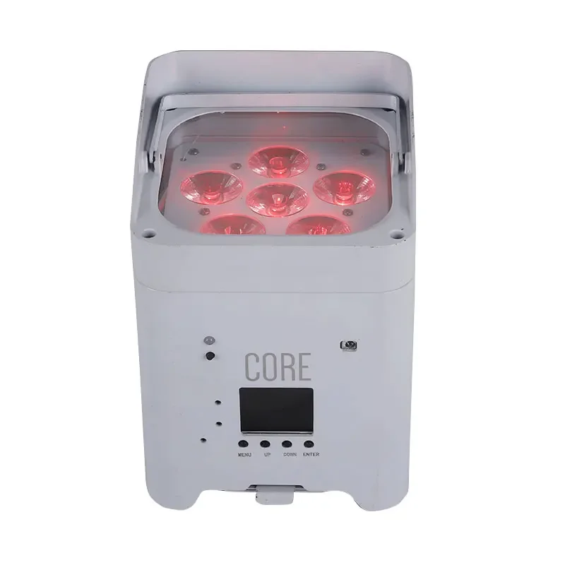 Wedding  6x18w RGBW+UV 6 in 1 led par light wireless battery  Remote Control par light