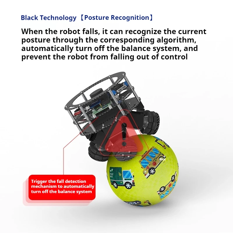 Picture 3: BallBot, a ball balancing robot with intelligent body, supports secondary development of APP and remote parameter adjustment