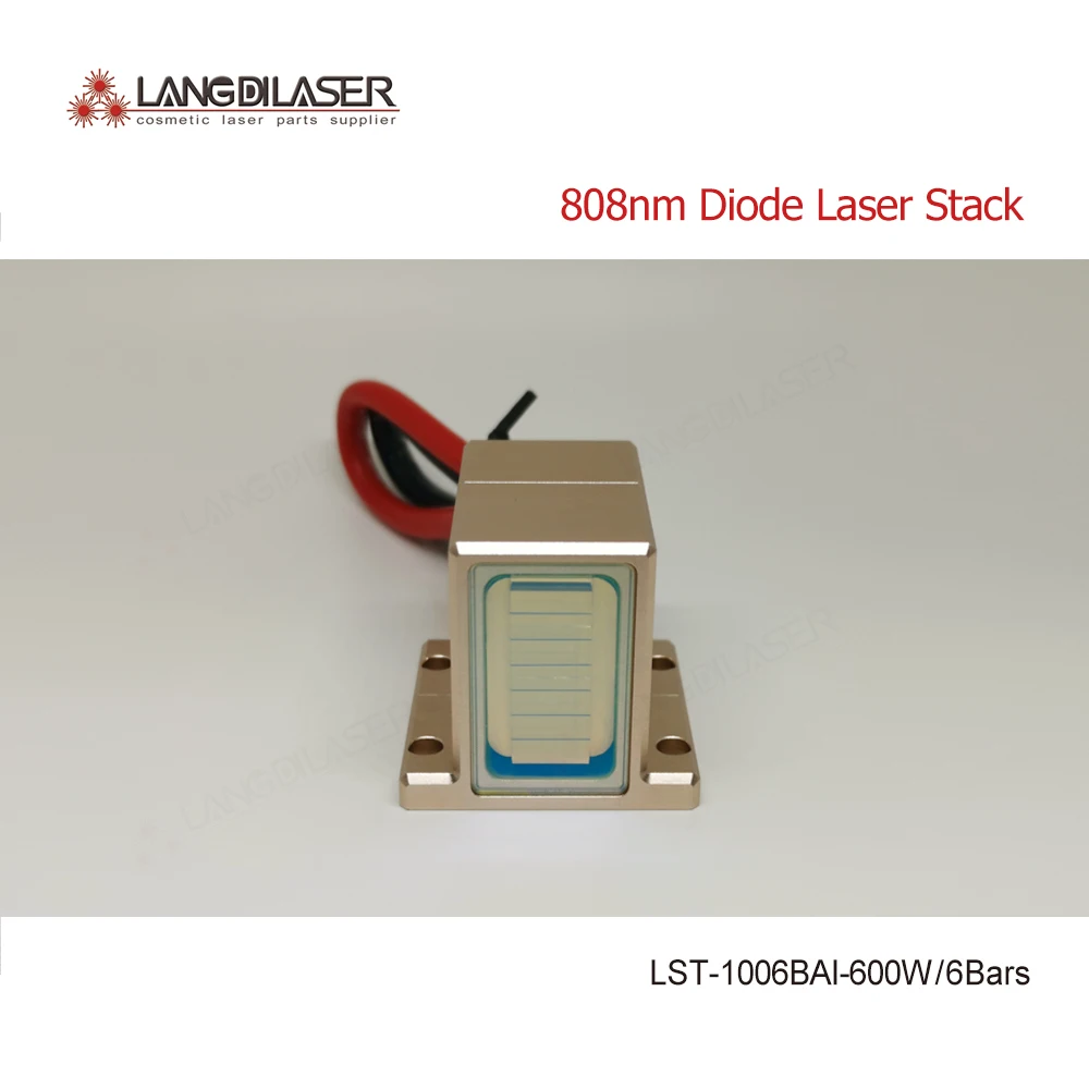 LST-1006BAI-600W Marco-channel 808nm Diode Laser Stack Assemble 6 Bars For Aesthetic Laser Permanent Hair Removal