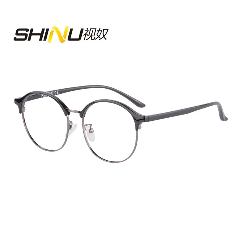 SHINU Anti Blue Ray Progressive multifocal Lenses Customized Prescription Eyewear TR/metal material glasses Multicolor optional