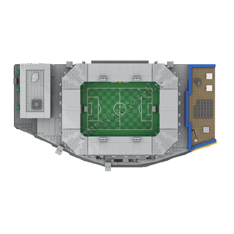 Modèle de construction modulaire personnalisable 3216 pièces, maison, rue, Kybunpark, St-Gall, briques simples, design DIY, jouet d'assemblage, cadeau