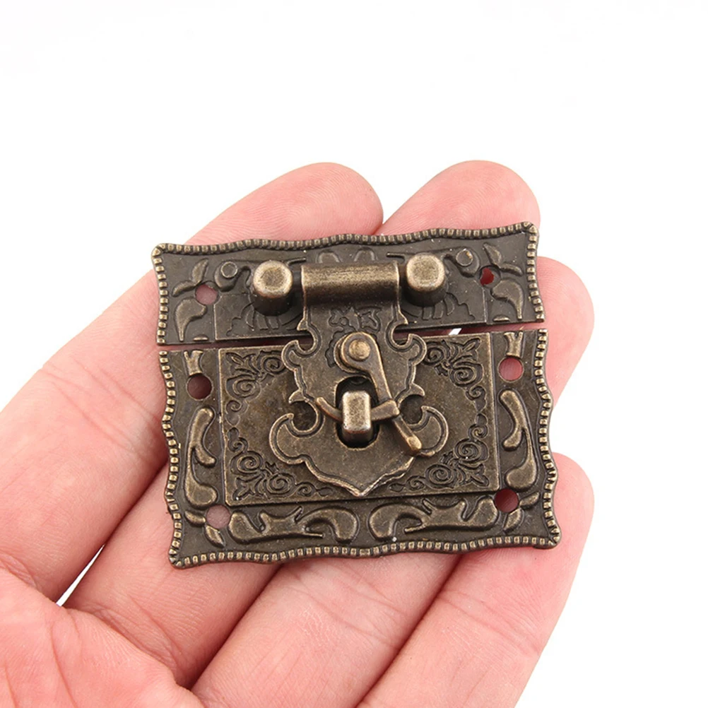 

5 Sets Wine Box Buckle Cabinet Latch Vintage Zinc Alloy Furniture Accessories for