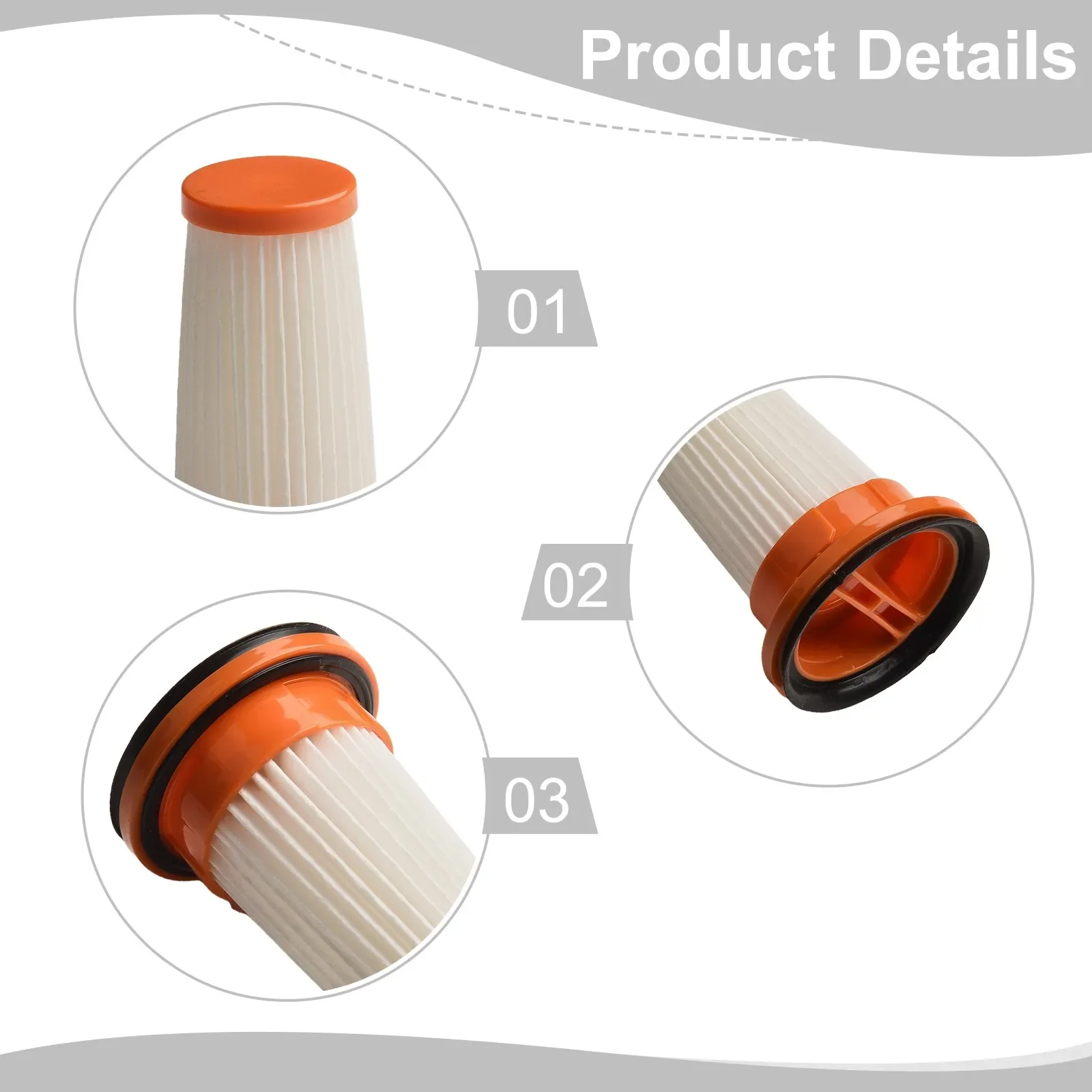 1PC Vacuum Cleaner Washable Filter For Black/Decker N899081 DVC320B21 DVC320BRG Cordless Handheld Vacuum Cleaner Replace parts