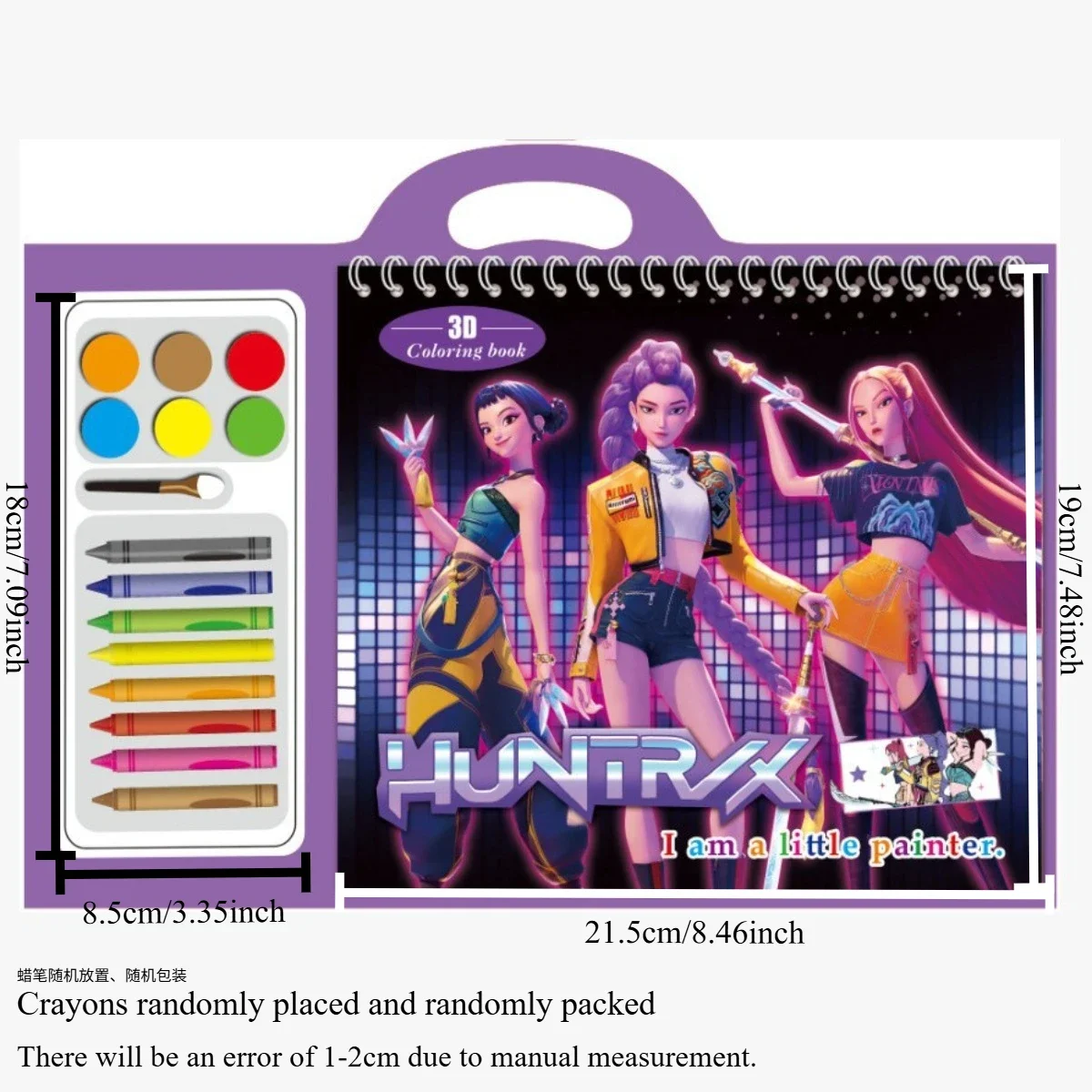 K-POP شيطان الصيادين HUNTR/X كراسة الرسم للأطفال الكرتون خربش لوحة الرسم فارغة التلوين والرسم كتاب لطلاب ما قبل المدرسة 2026