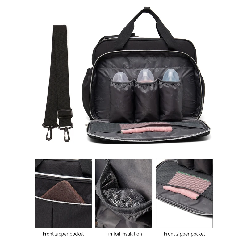 2 قطعة حقيبة الأم تغذية الطفل زجاجة الحليب العزل مجموعة الحقائب الطفل المنظم الأمومة حزمة حفاضات حقيبة يد حقائب كتف المرأة