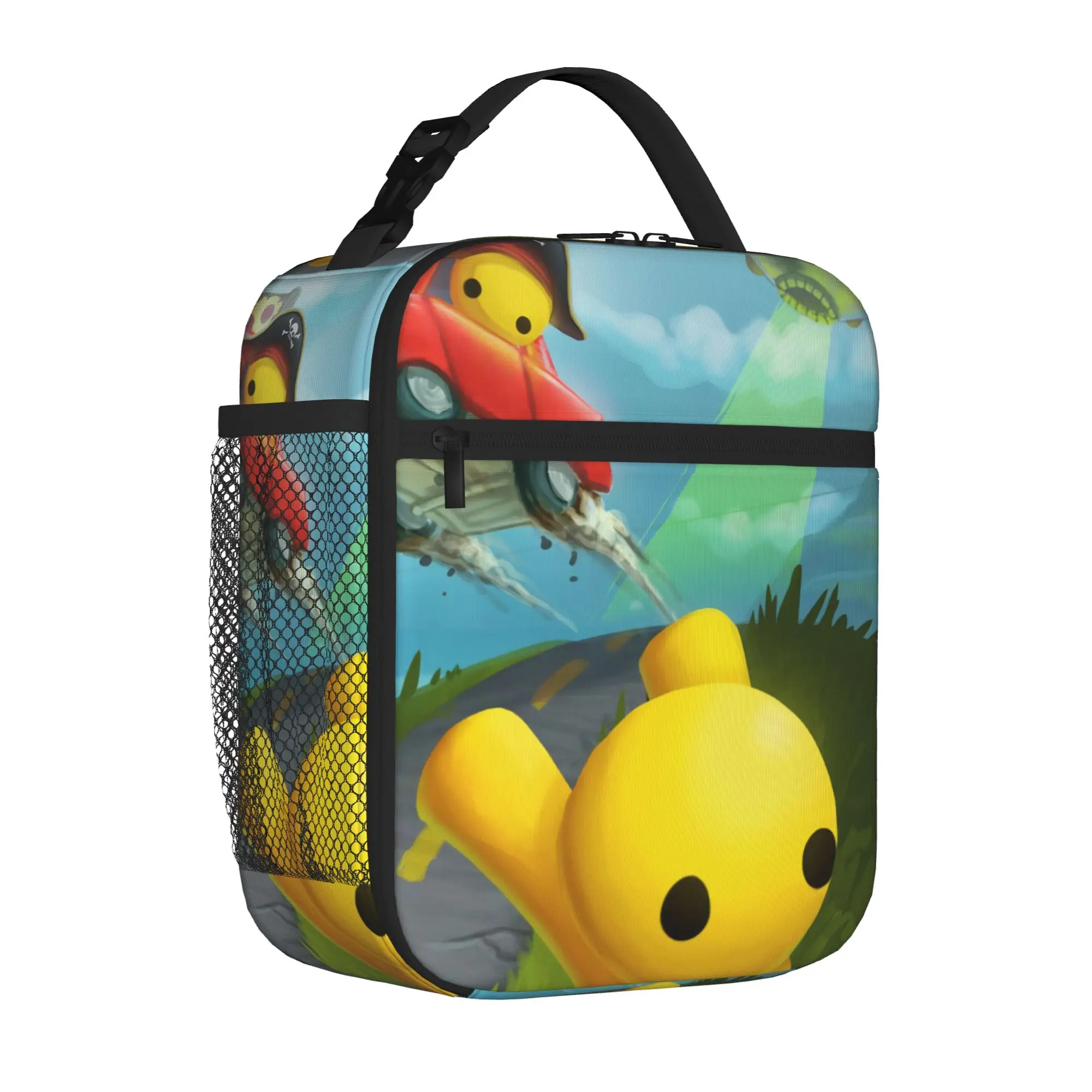 Wobbly Life Sandbox Game Insulated Lunch Tote Bag for Picnic Cartoon Funny Reusable Cooler Thermal Large Capacity Food Bag
