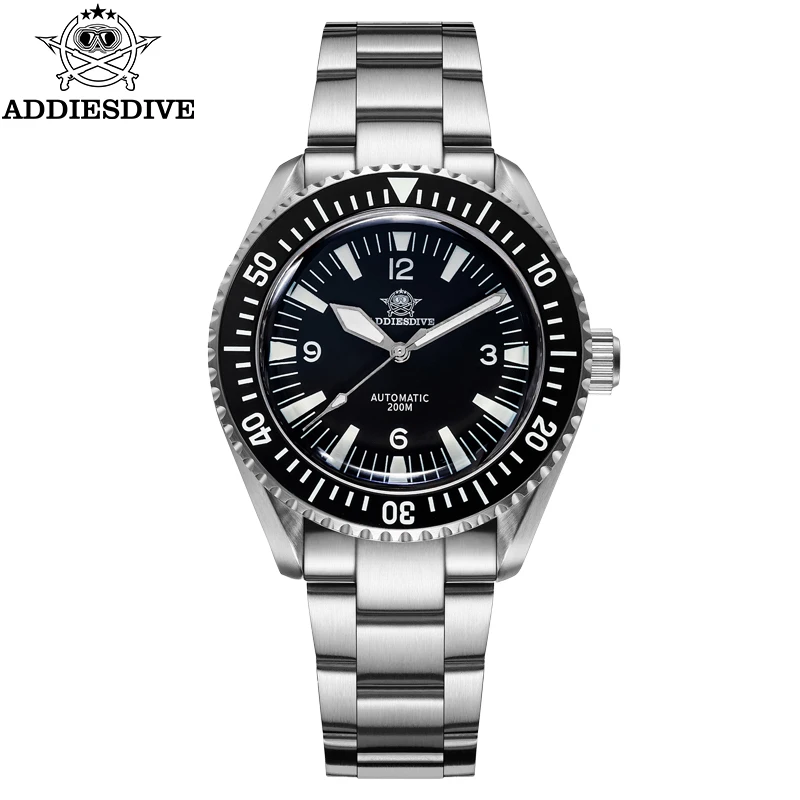 ADDIESDIVE TOP Men\'s Luxury Watch Sapphire Glass 20Bar Waterproof BGW9 Super Luminous Japan NH35A Automatic Mechanical Watches