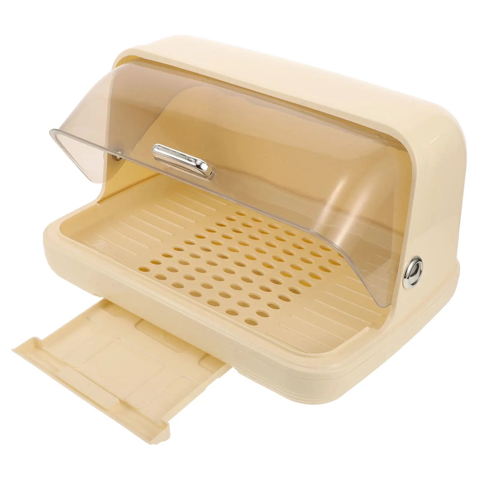 Desktop Cup Storage Organizer with Lid for Countertop Cups Glasses Tumblers Baby Bottles Drying Rack Water Drain Design Modern