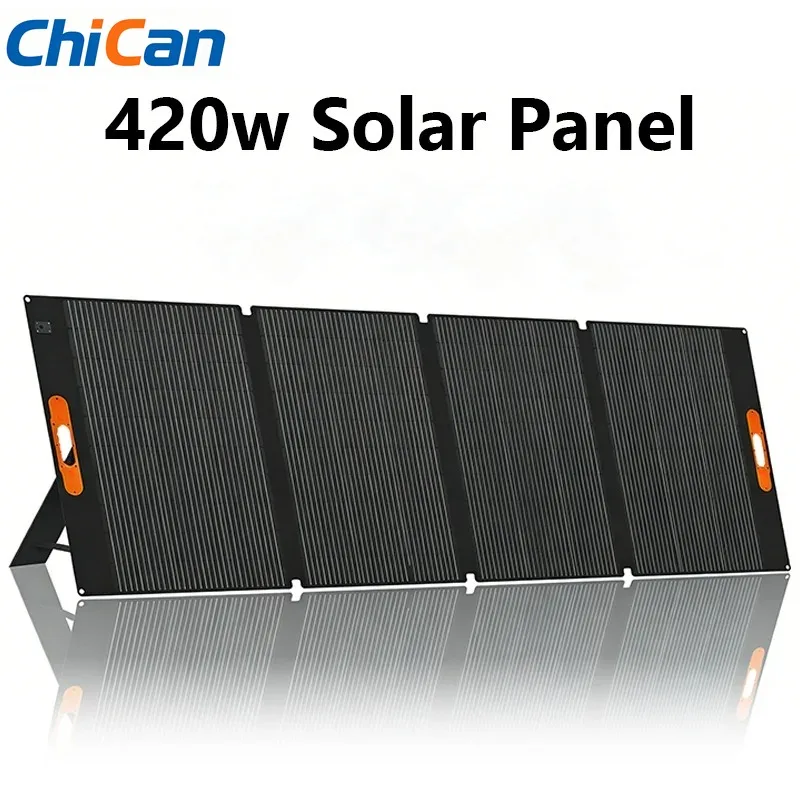 【Oferta】Panel Solar Portátil de 420W, 200W, 100W, Cargador Solar Flexible, Generador Impermeable IP68, Estaciones de Energía para Camping y RV, Regalo para Campistas