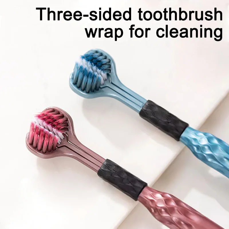 New 3D Manual Soft Bristles Toothbrush Three Sided U-shaped Men and Women Brushes for Teeth YAS04