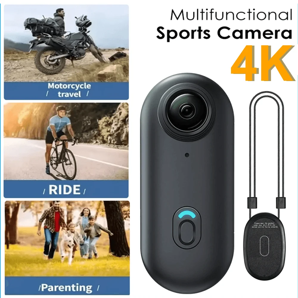 Caméra de Sport de plein air 4K FHD 1080P, dans un casque, moto, vélo, Mini tournage de vélo, caméra corporelle d'action et enregistrement vidéo