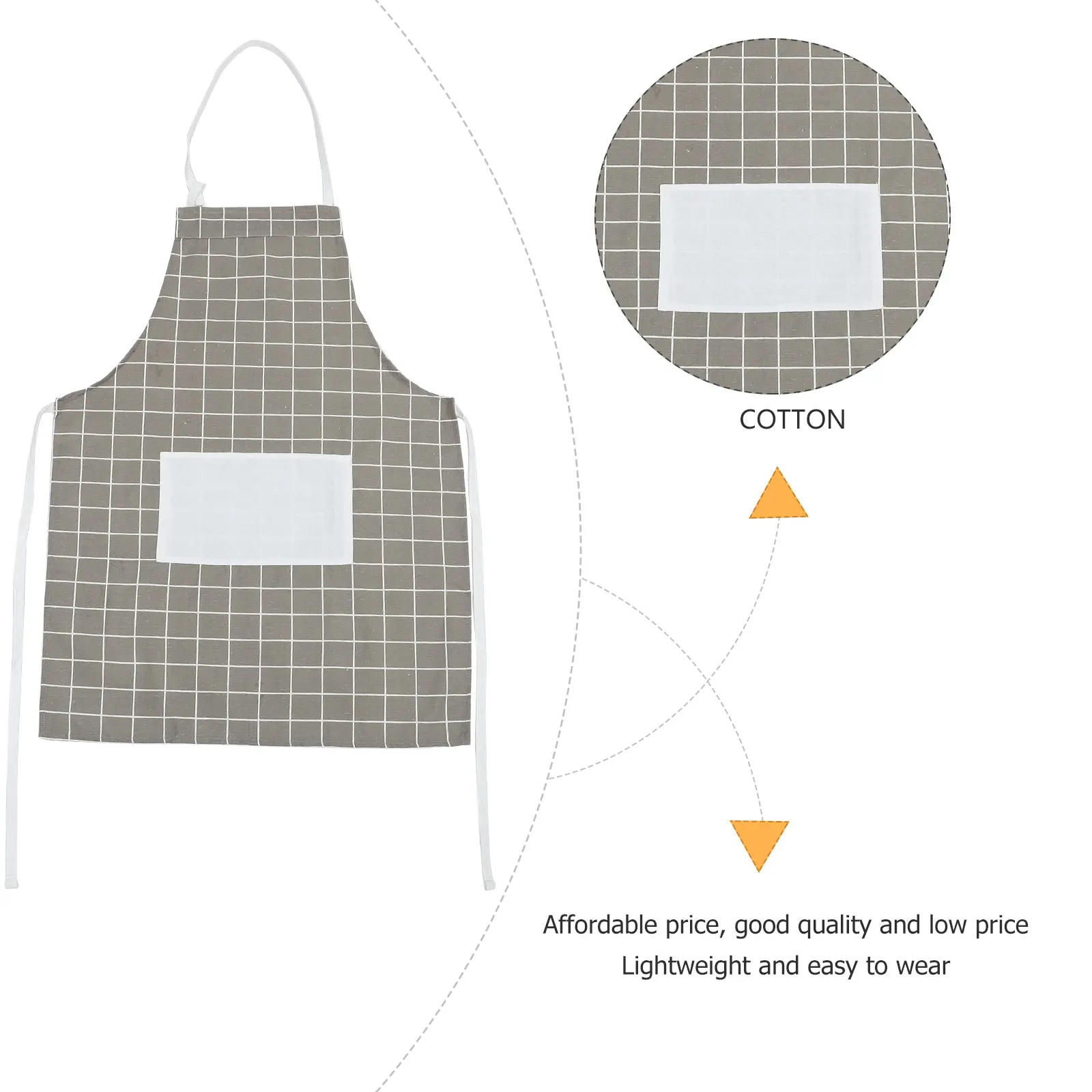 

2 Pcs Sleeveless Parent-child Apron Work Kids Adult and Matching Cotton Paint for