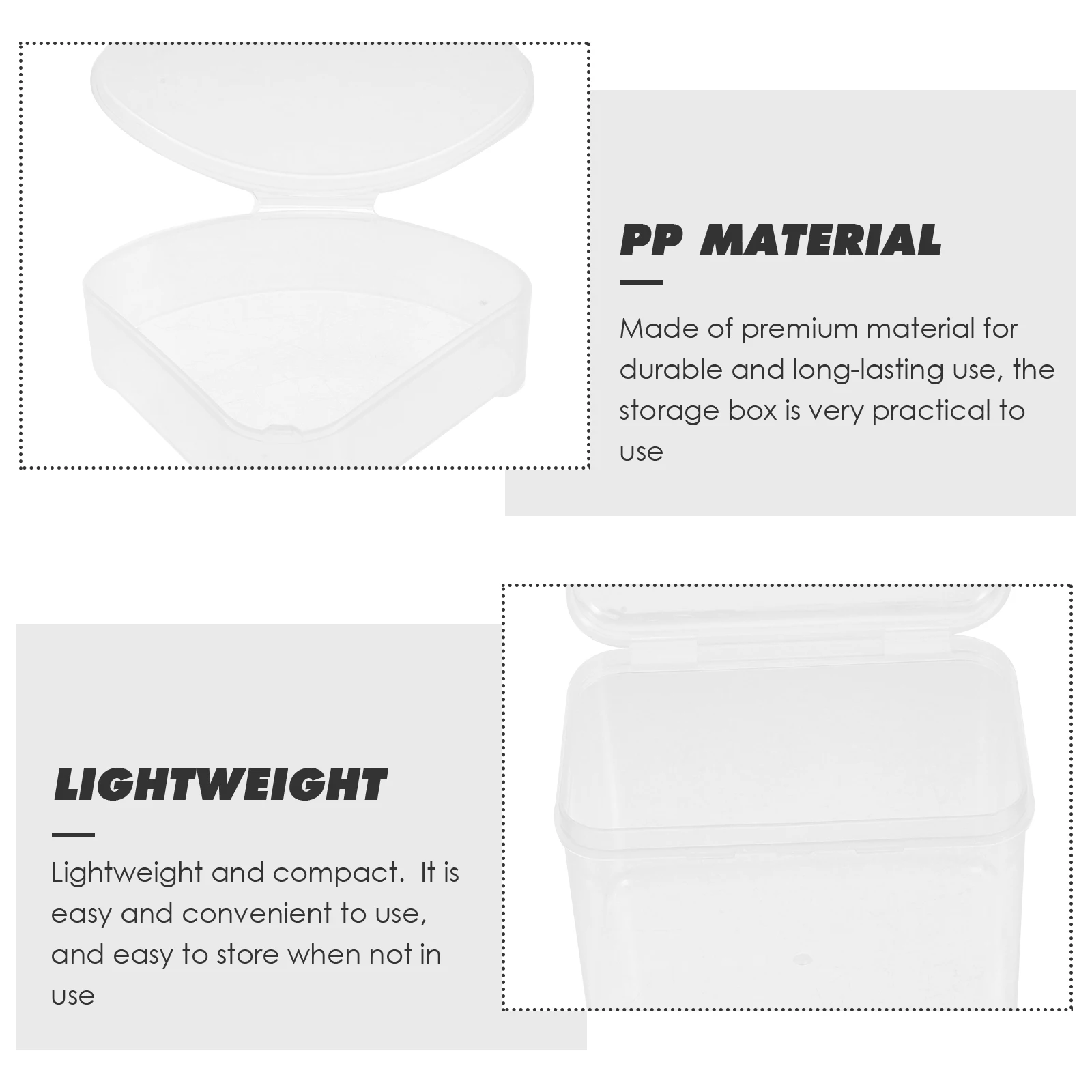 

s Makeup Sponge Case Transparent PP Travel Holder Reusable Lightweight Compact Box Powder Puff Storage