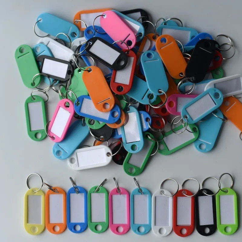 36 pcs Writable ID Labels, Lightweight Portable and Blank Writable Surface, ideal for Office Item Labeling