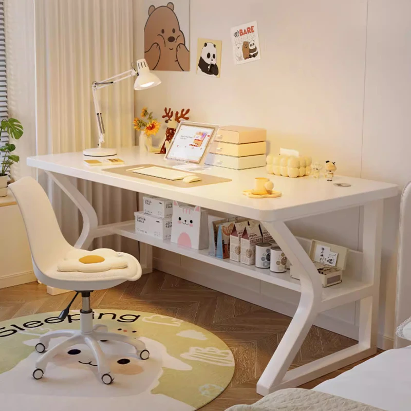 

Bedroom Computer Desk gaming Student Home Desk Workbench White Office Modern escritorio pequeños espacios home furniture