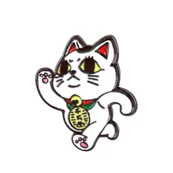 Turbo Granny Cat Running Lapel Pin Cute Cartoon Dandadan Lucky Cat Badge Funny Jewelry Decoration