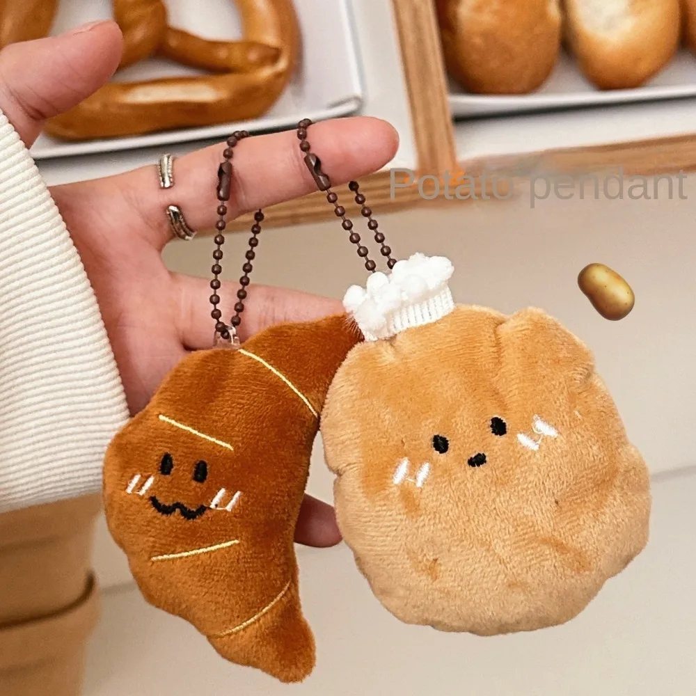 新しい漫画のぬいぐるみキーホルダーペンダント、かわいい柔らかいスクールバッグキーホルダー、ぬいぐるみ人形、ぬいぐるみキーリング