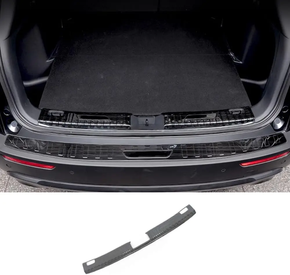

Black Titanium Stainless Steel Rear Inner Bumper Sill Plate Guard Cover Trim for Mazda CX-50 2023-2026 1PC