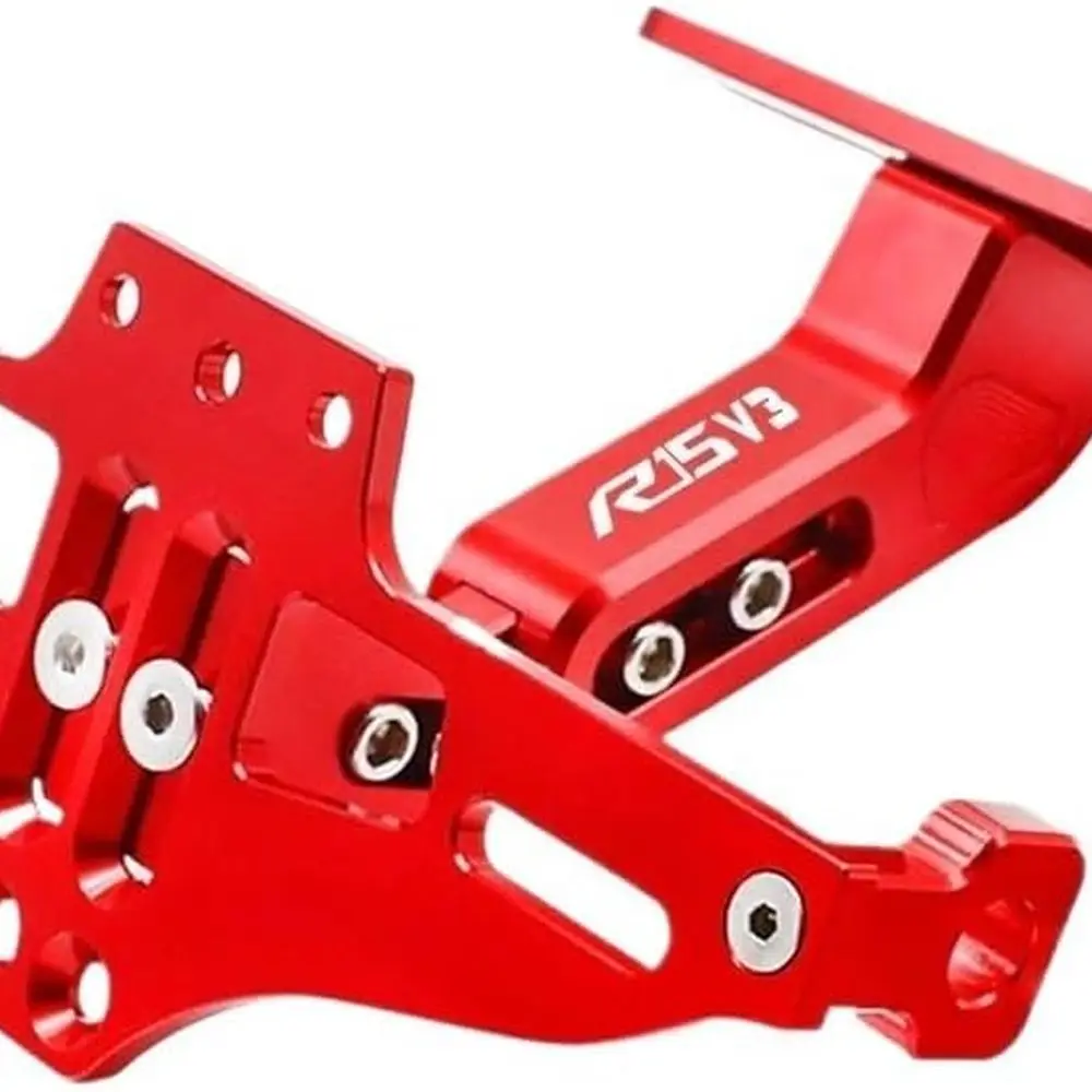 

YA&MA&HA R15 V3 2017-2023 2022 R15V3 Motorcycle Adjustable License Plate Holder Number Plate Frame Bracket(2)