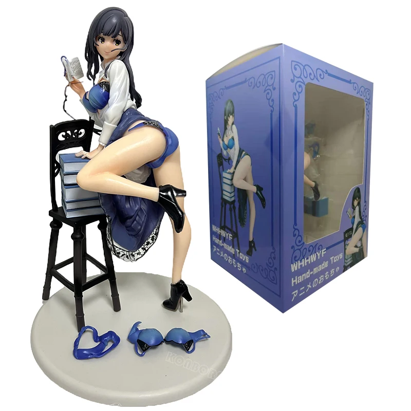 27cm Native Creators The Literary Type Anime Girl Figure Book Girl Akemi Mikoto Action Figure Adult Collectible Model Doll Toys