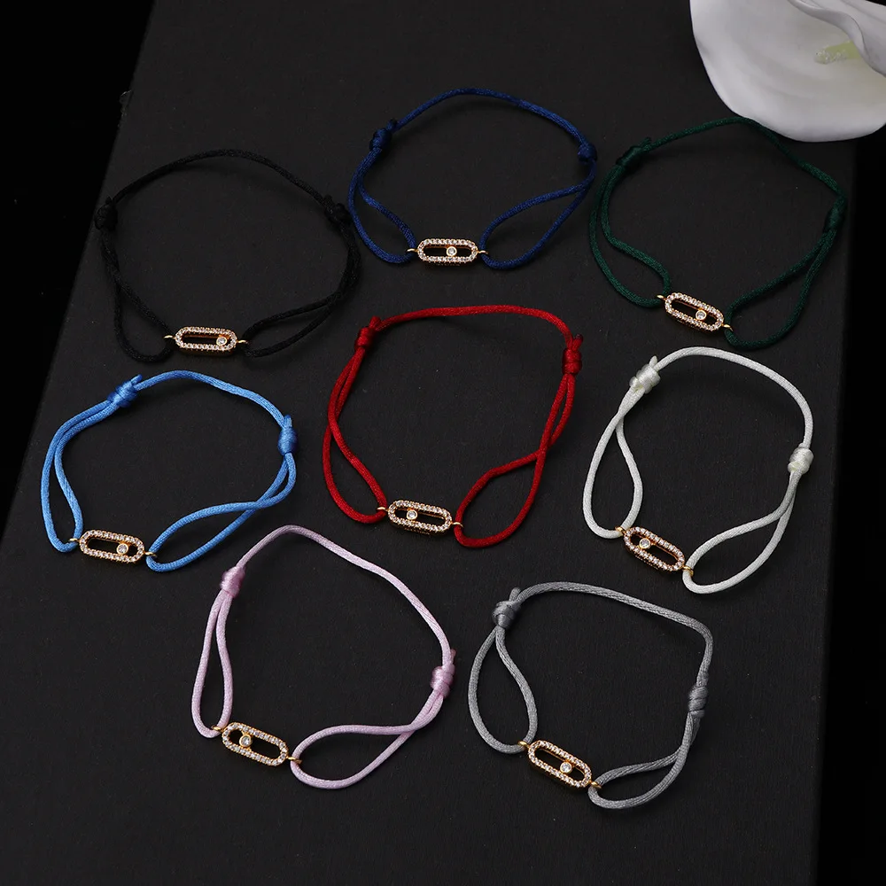 

HIBRIDE 2025 New Daily Multicolor Woven Slidable Length Bracelet Women Clothing Accessories for Party Holiday Gift Travel B182