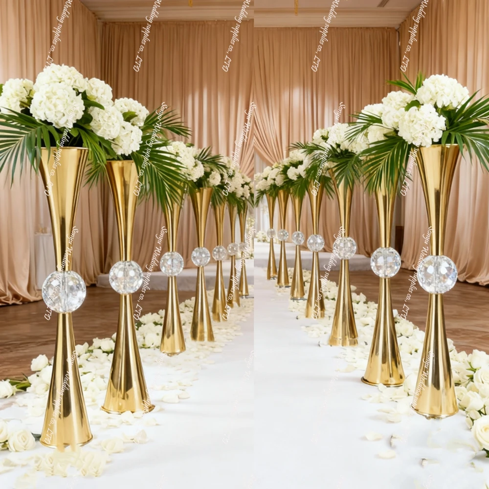 

10 шт. 50-90 см f25 акриловые канделябры для вазы свадебное украшение подставка для цветов хрустальные центральные детали