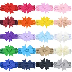 30pcs Small Middle Large Dog Bows with Elastic Band Mix Colors Pet Grooming Accessories Cat Dog Bow Ties Large Dog Bowties