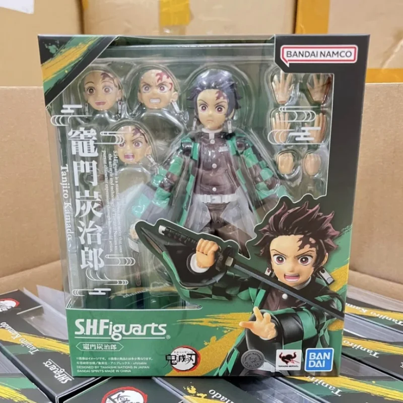 

100% Original Bandai S.H.Figuarts Shf Demon Slayer Kimetsu No Yaiba Kamado Tanjirou Anime Action Figures Models Toys Gifts