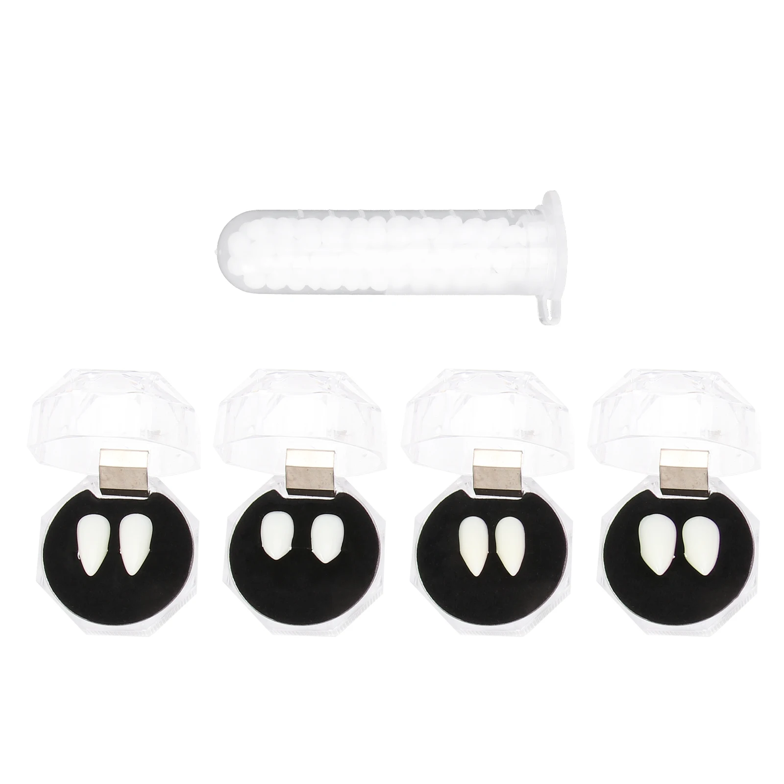 1 ensemble d'accessoires de Costume de fausses dents d'halloween, crocs réalistes, fête de Zombie, cadeau de farces pour Cosplay, adultes et enfants de plus de 10 ans