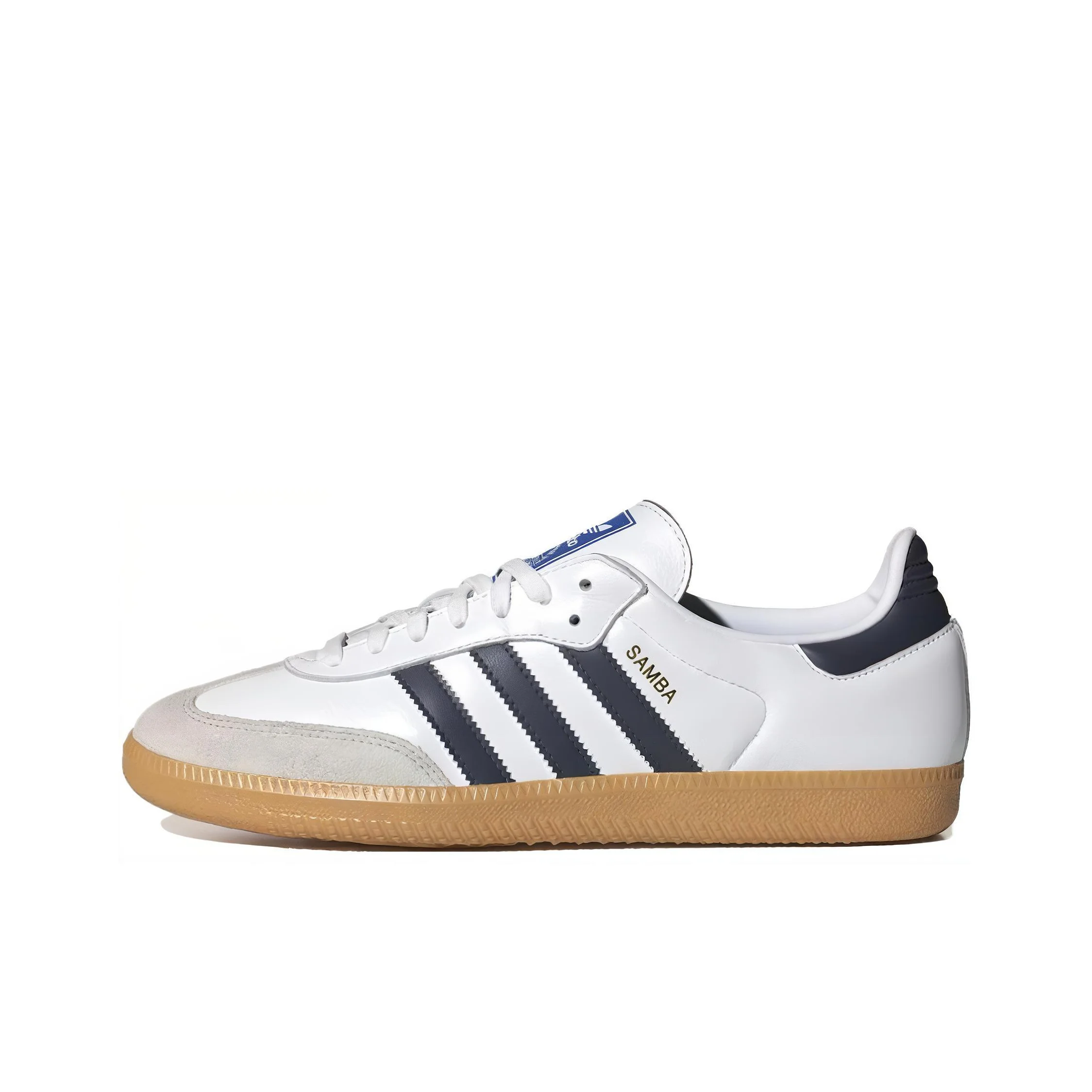 Adidas Originals SAMBA OG Low top Skateboard Shoes Unisex White Blue IF3814