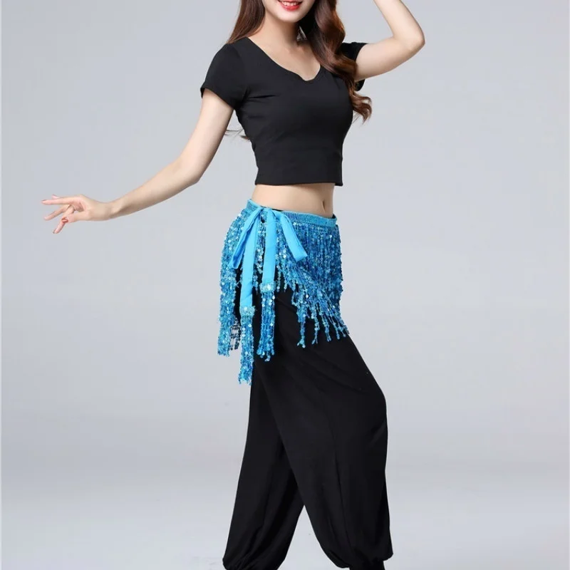 Lady Women Belly Dancing Dress Waist Chain Belt Shiny Hula Stage Show Accessories Bellydance Costume Prop Belly Dance Skirt