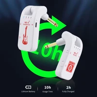 Sistema inalámbrico para guitarra, transmisor y receptor recargable de 2,4G, transmisión Plug Play en tiempo real para bajo eléctrico
