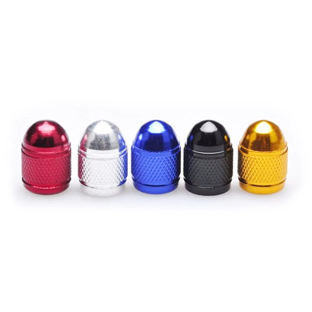 

4 Pcs Valve Cap Type Tire Caps Cover Aluminum Alloy Automotive Easy Installation Durable