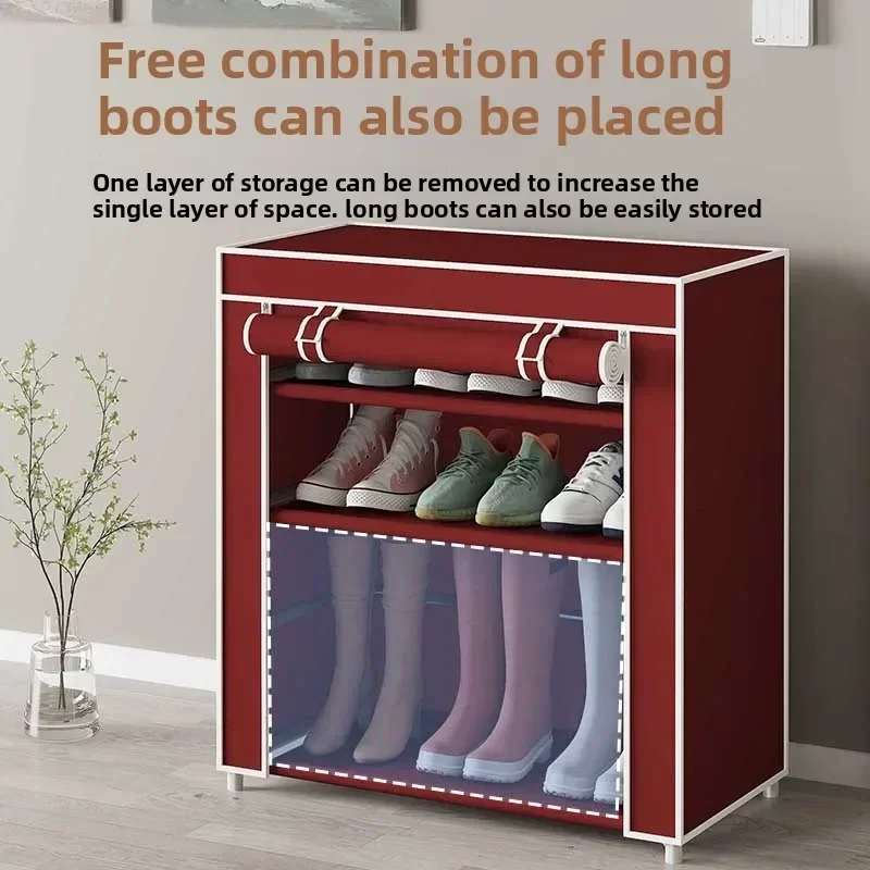 

Simple Shoe Rack Multi-layer Space-saving Dustproof Foreign Trade Wholesale Rental House Dormitory Modern Simple Home Assembly