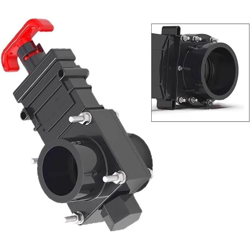 RV Sewer Gate Valve Shut Off Valve 32/40/50/63mm Leak Proof Cap Pull Type Waste Hose Valve For Caravan Toilet Waste Water System